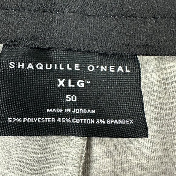 Shaquille ONeal XLG Knit Shorts Heather Gray Size 50 Comfort Stretch - Picture 6 of 7